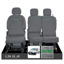 Load image into Gallery viewer, Citroen Berlingo MK2 Front Inka Fully Tailored Waterproof Seat Covers Grey MY08-17