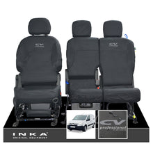 Load image into Gallery viewer, Citroen Berlingo MK2 Front Inka Fully Tailored Waterproof Seat Covers Black MY08-17