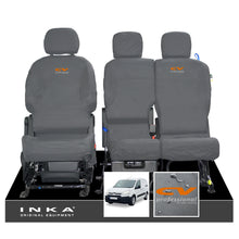 Load image into Gallery viewer, Citroen Berlingo MK2 Front Inka Fully Tailored Waterproof Seat Covers Grey MY08-17