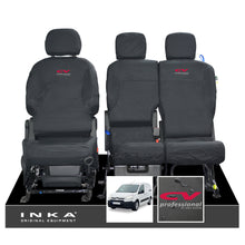 Load image into Gallery viewer, Citroen Berlingo MK2 Front Inka Fully Tailored Waterproof Seat Covers Black MY08-17