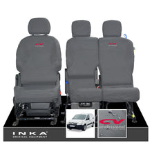 Load image into Gallery viewer, Citroen Berlingo MK2 Front Inka Fully Tailored Waterproof Seat Covers Grey MY08-17