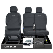 Load image into Gallery viewer, Citroen Berlingo MK2 Front Inka Fully Tailored Waterproof Seat Covers Black MY08-17