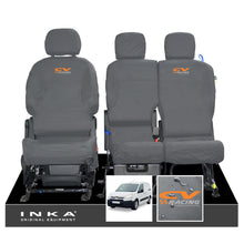 Load image into Gallery viewer, Citroen Berlingo MK2 Front Inka Fully Tailored Waterproof Seat Covers Grey MY08-17