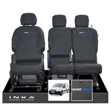 Load image into Gallery viewer, Citroen Berlingo MK2 Front Inka Fully Tailored Waterproof Seat Covers Black MY08-17