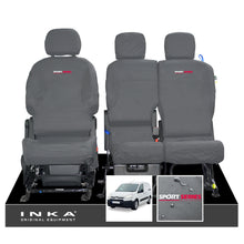 Load image into Gallery viewer, Citroen Berlingo MK2 Front Inka Fully Tailored Waterproof Seat Covers Grey MY08-17