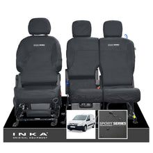 Load image into Gallery viewer, Citroen Berlingo MK2 Front Inka Fully Tailored Waterproof Seat Covers Black MY08-17