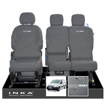 Load image into Gallery viewer, Citroen Berlingo MK2 Front Inka Fully Tailored Waterproof Seat Covers Grey MY08-17