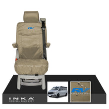 Load image into Gallery viewer, VW California Ocean/Coast/Beach/Surf Inka Fully Tailored Waterproof Seat Covers Sand Rear Single Swivel Fits T6.1 ,T6,T5.1 all model years fits with and without airbags - RV ADVENTURE Embroidery