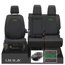 Load image into Gallery viewer, Citroen Dispatch INKA Front 1+2 Tailored Waterproof Seat Covers Black MY16 onwards