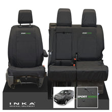Load image into Gallery viewer, Citroen Dispatch INKA Front 1+2 Tailored Waterproof Seat Covers Black MY16 onwards