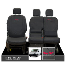 Load image into Gallery viewer, Fiat Doblo INKA Front 1+2 Tailored Waterproof Seat Covers Black MY-2022 Onwards