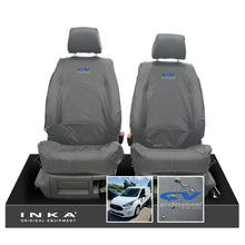 Load image into Gallery viewer, Ford Transit Connect MK3 Front 1+1 INKA Tailored Waterproof Seat Covers Set Grey MY2024 Onwards