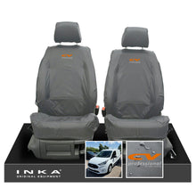 Load image into Gallery viewer, Ford Transit Connect MK3 Front 1+1 INKA Tailored Waterproof Seat Covers Set Grey MY2024 Onwards