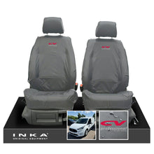 Load image into Gallery viewer, Ford Transit Connect MK3 Front 1+1 INKA Tailored Waterproof Seat Covers Set Grey MY2024 Onwards