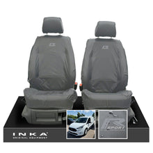 Load image into Gallery viewer, Ford Transit Connect MK3 Front 1+1 INKA Tailored Waterproof Seat Covers Set Grey MY2024 Onwards
