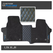 Load image into Gallery viewer, The All New Ford Transit Custom INKA Custom Racing Bentley Leatherette Front Tailored Carpet Floor Mat Black MY24 Onwards