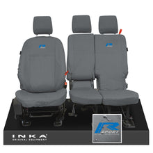Load image into Gallery viewer, Ford Transit Connect INKA Front Set 1+2 Tailored Waterproof Seat Covers Grey MY13-24