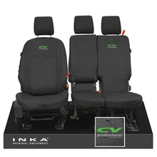 Load image into Gallery viewer, Ford Transit Connect INKA Front Set 1+2 Tailored Waterproof Seat Covers Black MY13-24