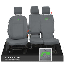 Load image into Gallery viewer, Ford Transit Connect INKA Front Set 1+2 Tailored Waterproof Seat Covers Grey MY13-24