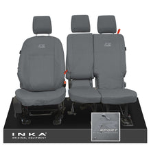 Load image into Gallery viewer, Ford Transit Connect INKA Front Set 1+2 Tailored Waterproof Seat Covers Grey MY13-24