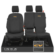 Load image into Gallery viewer, Ford Transit Connect INKA Front Set 1+2 Tailored Waterproof Seat Covers Black MY13-24
