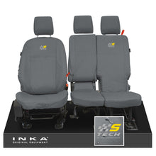 Load image into Gallery viewer, Ford Transit Connect INKA Front Set 1+2 Tailored Waterproof Seat Covers Grey MY13-24