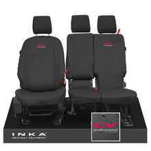 Load image into Gallery viewer, Ford Transit Connect INKA Front Set 1+2 Tailored Waterproof Seat Covers Black MY13-24