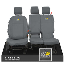 Load image into Gallery viewer, Ford Transit Connect INKA Front Set 1+2 Tailored Waterproof Seat Covers Grey MY13-24