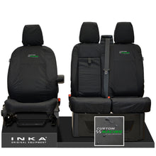 Load image into Gallery viewer, Ford Transit Custom INKA Front Set 1+2 Tailored Waterproof Seat Covers Black MY-12-23 (Choice of 7 Colours)