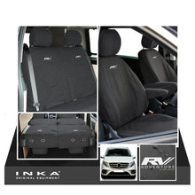 Load image into Gallery viewer, Mercedes Benz Marco Polo V-Class W447 INKA Full Set Front & Rear Tailored Waterproof Seat Covers Black MY-2014 Onwards
