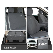 Load image into Gallery viewer, Mercedes Benz Marco Polo V-Class W447 INKA Full Set Front & Rear Tailored Waterproof Seat Covers Grey MY-2014 Onwards