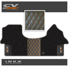 Load image into Gallery viewer, Mercedes Benz Sprinter INKA CV Sport Bentley Leatherette Front Tailored Carpet Mat Black MY18 To Present