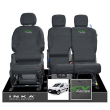 Load image into Gallery viewer, Peugeot Partner MK2 Front Inka Fully Tailored Waterproof Seat Covers Black MY08-17