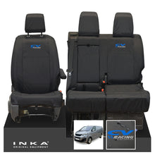 Load image into Gallery viewer, Peugeot Expert INKA Front 1+2 Tailored Waterproof Seat Covers Black MY16 onwards