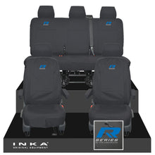 Load image into Gallery viewer, VW Transporter T6.1, T6, T5.1 INKA Front & Rear Tailored Waterproof Seat Covers Black MY 10-24