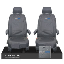 Load image into Gallery viewer, VW Transporter T6.1,T6,T5.1 INKA Front 1+1 Tailored Waterproof Seat Covers Grey