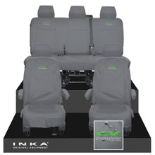 Load image into Gallery viewer, VW Transporter T6.1, T6, T5.1 INKA Front & Rear Tailored Waterproof Seat Covers Grey MY 10-24