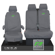 Load image into Gallery viewer, VW Transporter T6.1,T6,T5.1 INKA Front Set 1+2 Tailored Waterproof Seat Covers Grey