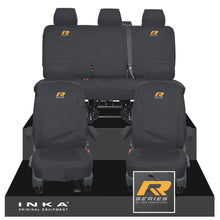 Load image into Gallery viewer, VW Transporter T6.1, T6, T5.1 INKA Front & Rear Tailored Waterproof Seat Covers Black MY 10-24