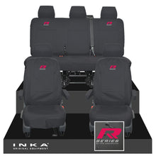Load image into Gallery viewer, VW Transporter T6.1, T6, T5.1 INKA Front & Rear Tailored Waterproof Seat Covers Black MY 10-24