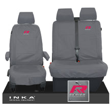 Load image into Gallery viewer, VW Transporter T6.1,T6,T5.1 INKA Front Set 1+2 Tailored Waterproof Seat Covers Grey