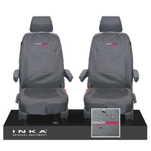 Load image into Gallery viewer, VW Transporter T6.1,T6,T5.1 INKA Front 1+1 Tailored Waterproof Seat Covers Grey