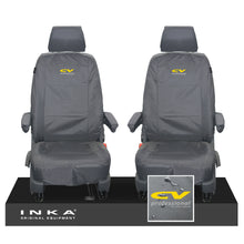 Load image into Gallery viewer, VW Transporter T6.1,T6,T5.1 INKA Front 1+1 Tailored Waterproof Seat Covers Grey