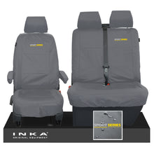 Load image into Gallery viewer, VW Transporter T6.1,T6,T5.1 INKA Front Set 1+2 Tailored Waterproof Seat Covers Grey