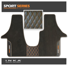 Load image into Gallery viewer, Volkswagen VW Transporter T6 & T6.1 Panel Van & Kombi Bentley Leatherette Front Carpet Floor Mat-MY19 to Present (No Fixings)
