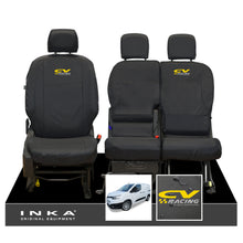 Load image into Gallery viewer, Toyota Proace City INKA Front Set 1+2 Tailored Waterproof Seat Covers Black MY-2019 Onwards