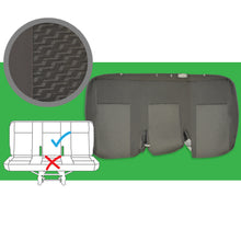 Load image into Gallery viewer, VW Transporter T6.1, T6 & T5.1 OEM genuine original Tassimo Anthracite front & rear seat covers replacements for seat re-trims repairs