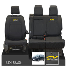 Load image into Gallery viewer, Toyota Proace INKA Front 1+2 Tailored Waterproof Seat Covers Black MY16 onwards