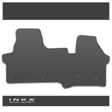 Load image into Gallery viewer, New VW Transporter T7 Front Tailored Rubber Textile Hybrid Dual Grip Floor Mat Black MY25 Onwards (Choice of 7 Colours)