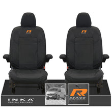 Load image into Gallery viewer, New VW Transporter T7 Panel Van INKA Front Set Tailored Waterproof Seat Covers Black MY25 Onwards